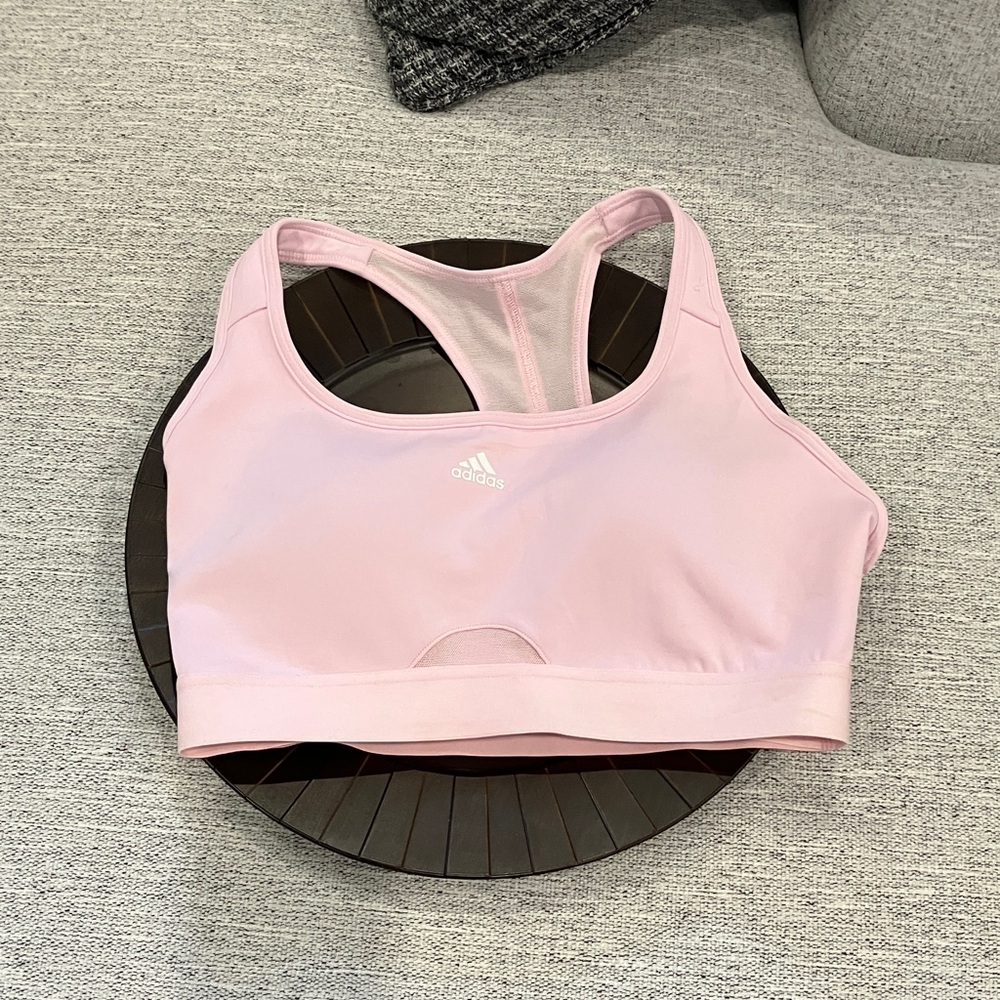 NWOT adidas Light Pink Racerback Sports Bra